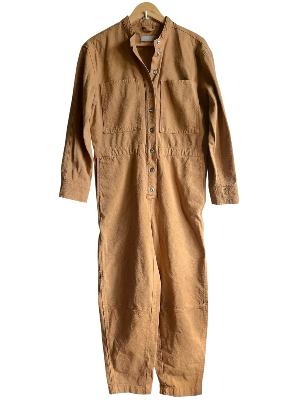 Everlane Canvas Organic Cotton Coverall Mustard S - Picture 2 of 16